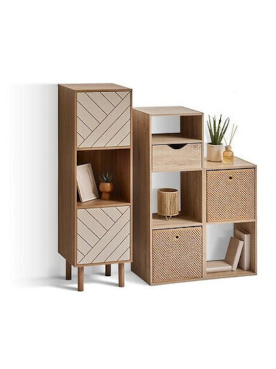 Atmosphera Cutie de Depozitare din Plastic cu Capac Maro 31x31x31cm