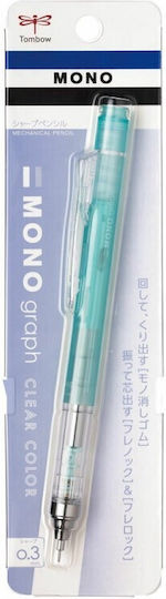 Tombow Dpa-139d Mechanical Pencil Monograph Clear Mint 0.3 Mm 4901991062946