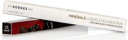 Korres Minerals Liquid Waterproof Pen Eye Liner 1ml