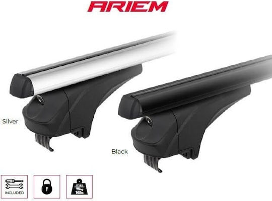 Menabo Ariem Schwarze XL Dachträger Audi A6 4G Allroad 2014-2018