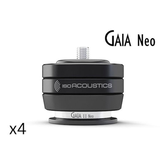 Isoacoustics Gaia Ii Neo Set Four High Isolation Speaker Isolation Feet Black