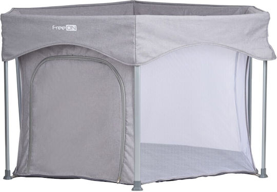 FreeOn Playpen With Mattress Gray 74x117cm
