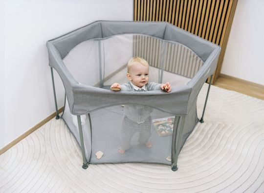 FreeOn Playpen With Mattress Gray 74x117cm