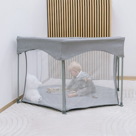 FreeOn Playpen With Mattress Gray 74x117cm