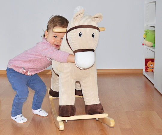 Milly Mally Jucărie Leagăn Căluț Bej