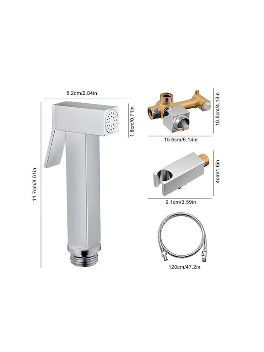 Wand Satz Bidet Silber