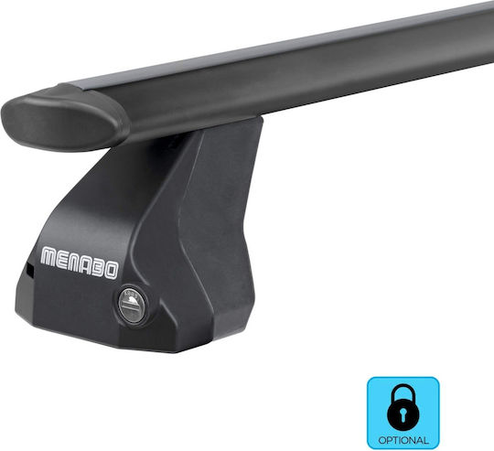 Menabo Bare De Acoperiș Din Aluminiu Pentru Mazda CX-7 5D 2006-2012 Set Cu Picioare Negre
