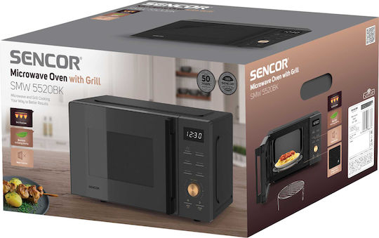 Sencor Mikrowellenofen mit Grill 20lt Schwarzer