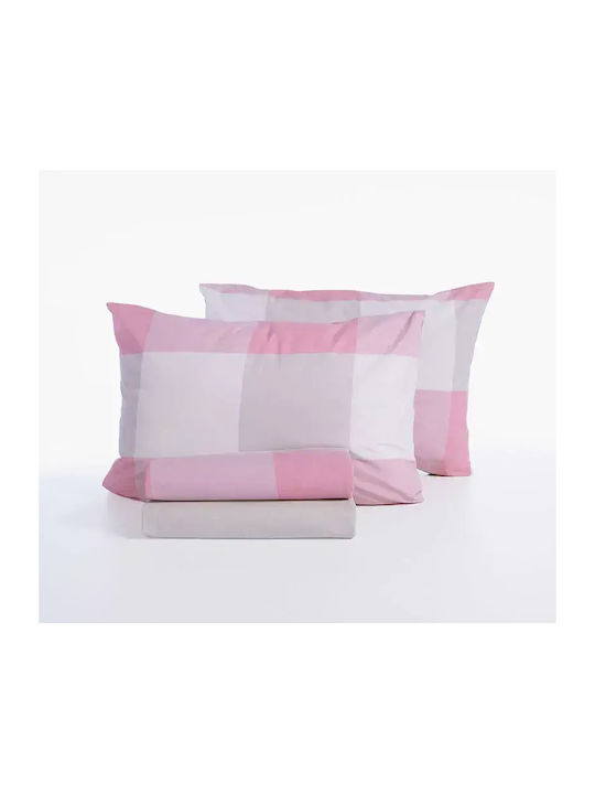 Nef-Nef Homeware Casual Bettlaken King Size mit Gummibettlaken 240x270+35cm 4 4Stücke