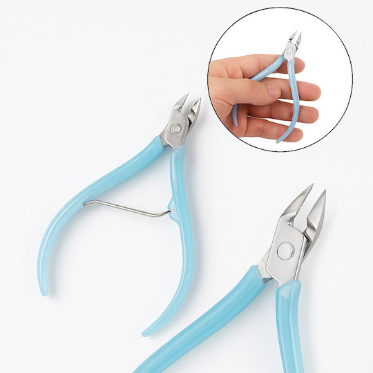 Cuticle Remover Clipper Ubx Stainless Steel Plastic 9.5 X 6 Cm Blue