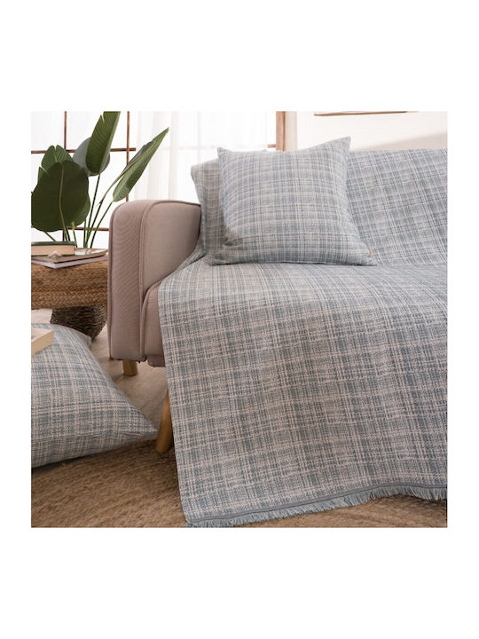Teoran Urbino Ριχτάρι Τετραθέσιου Καναπέ Chenille 180x350εκ. Γκρι