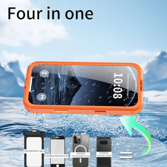 Shellbox Задна Корица Пластмасова Водоустойчива Оранжева (iPhone 17 Pro Max)