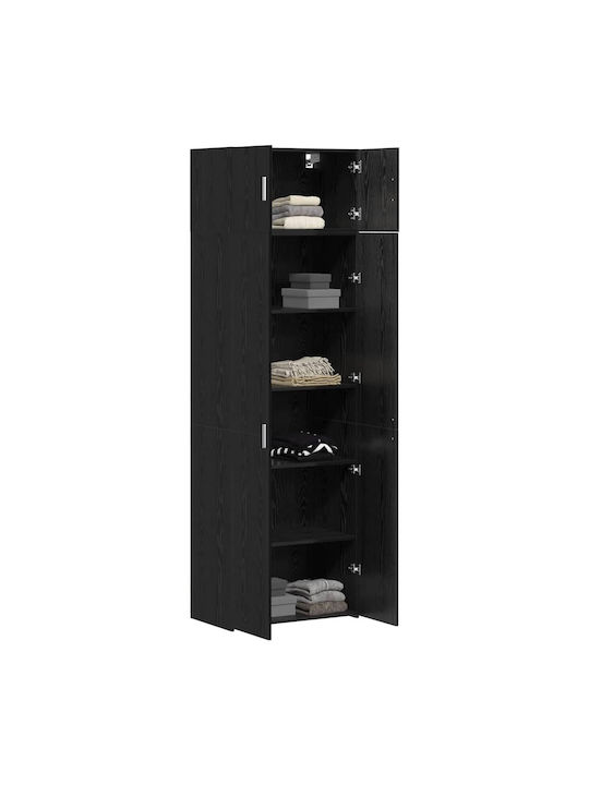 Βιβλιοθήκη Μαύρος Δρυς 70x42.5x225εκ.
