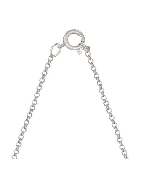 Abadianakis Monogram Necklace "R" From Pink Gold Plated Silver Pink