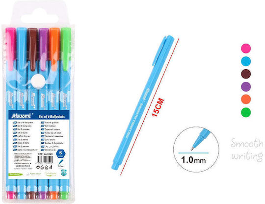 Alsuomi Στυλό Ballpoint 6τμχ