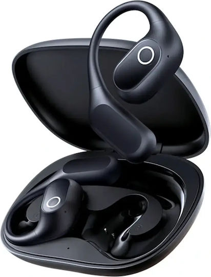 Baseus Eli 2i Fit Open Ear Bluetooth Handsfree Ακουστικά με Αντοχή στον Ιδρώτα και Θήκη Φόρτισης Μαύρα