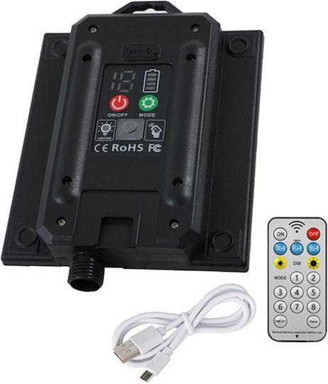123led Hanging Solar Light Garland with Photocell and Remote Control