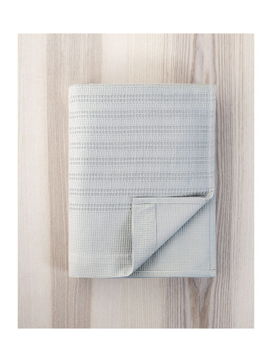 Nima Κουβέρτα Πικέ Μονή 160x240εκ. Dune Gray