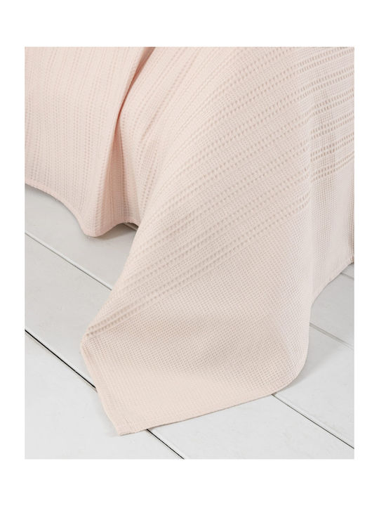Nima Κουβέρτα Πικέ Υπέρδιπλη 240x260εκ. Dune Rose Pink