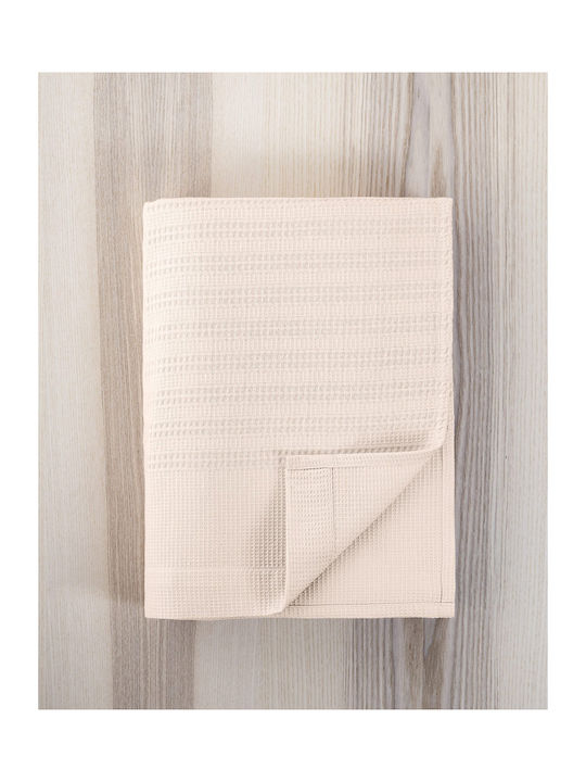 Nima Dune Pink Pink Pique Double Blanket 220x240cm
