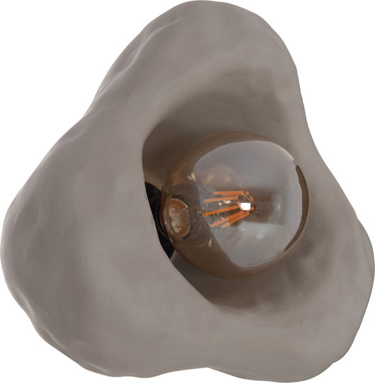 HomeMarkt Luxon Wall Lamp with E27 Socket Grey 28x15cm
