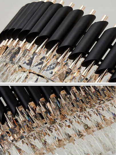 Lampa Candelabru Suspendat Auriu pentru 4 Becuri E14