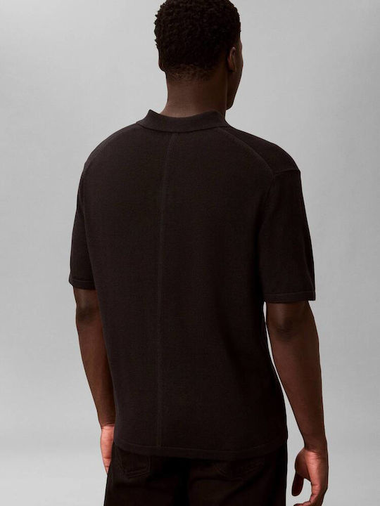Calvin Klein Polo Μπλούζα Μαύρο