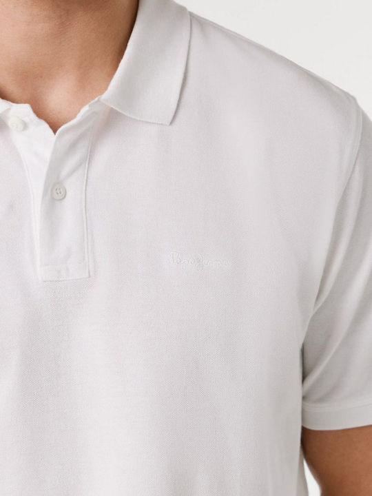 Polo Herrenbluse Kurzarm Weiße