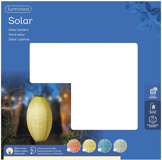 Lumineo Solarleuchte Ampel Warmes Weiß mit Bewegungssensor 23x38cm