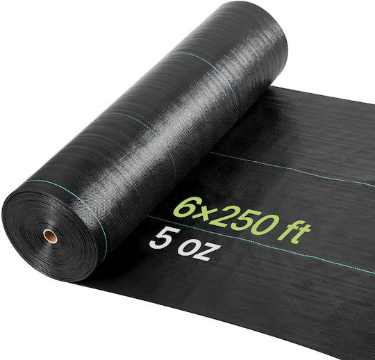 Vevor Vevor Ground Cover Fabric 168g/m² 1.8x76.2m Black