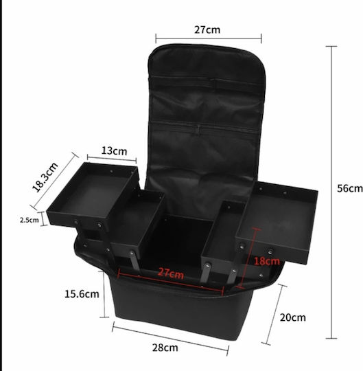 Professional Cosmetic Case Black
