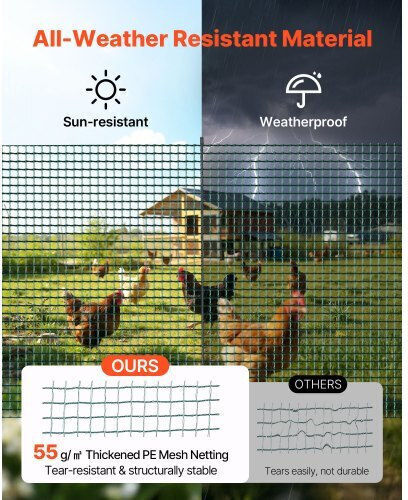 Vevor Wire Fencing Set Green 1.2x25m