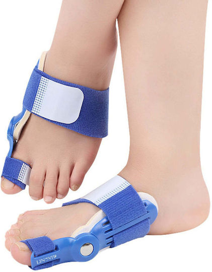 Set 2 Corectoare Bunion Linovit Reduce Inflamația Ameliorează Durerea Reglabil Albastru
