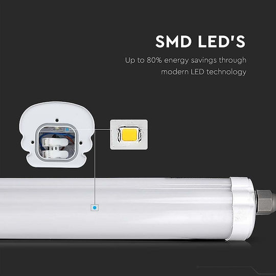 V-TAC Outdoor Lighting Batten with Built-in LED 18W 60cm