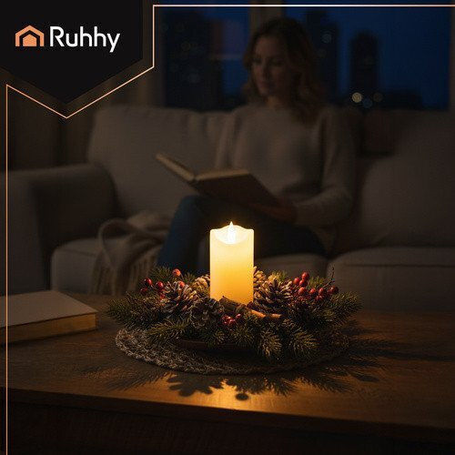 Ruhhy Φωτιστικό LED Θερμό Λευκό Κερί Ruhhy Φωτιστικό LED Θερμό Λευκό Κερί