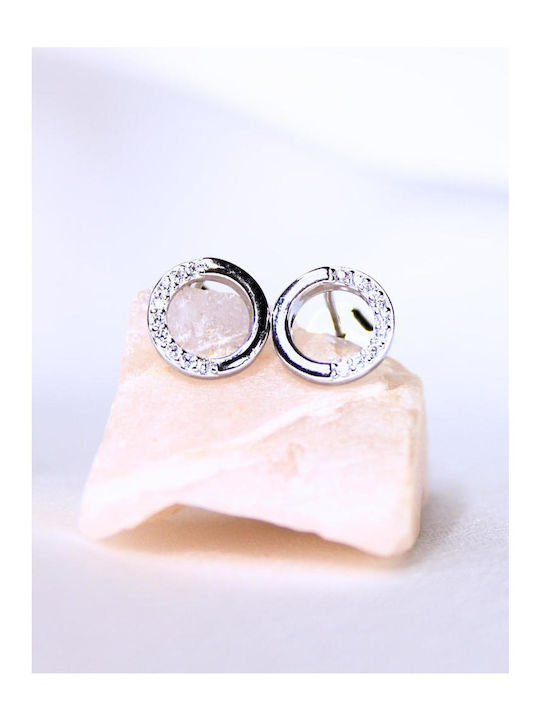 Silber Ohrringe mit Steinen
