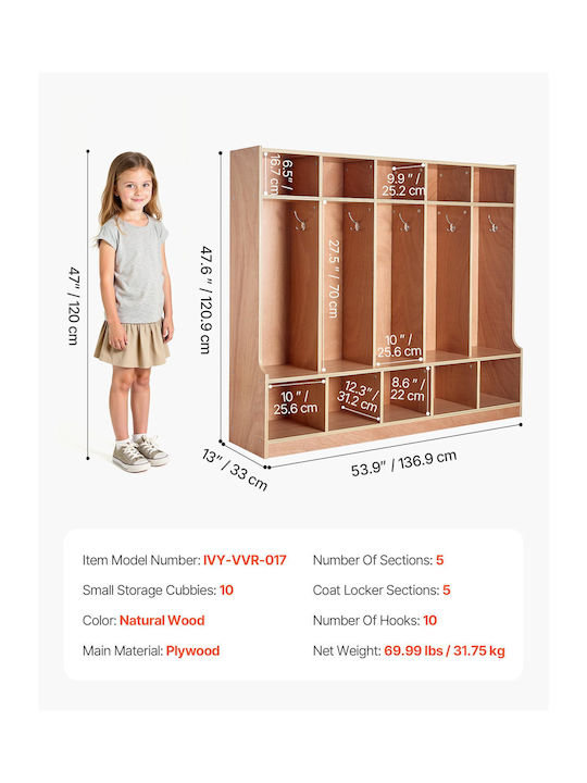 Wooden Wall Cabinet Brown