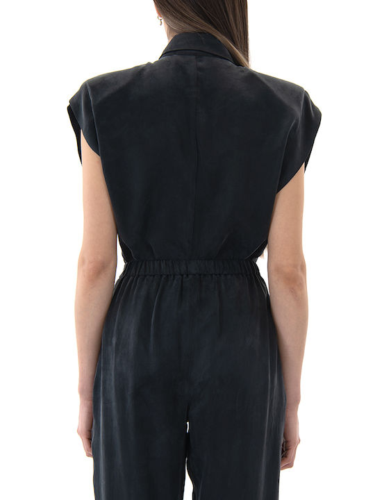 Zoya Women's Sleeveless Black Blouse
