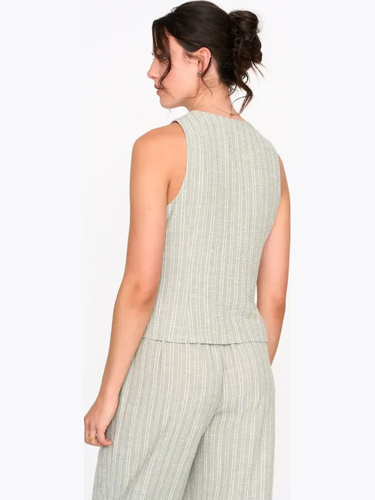 Women's Sleeveless Blouse Green