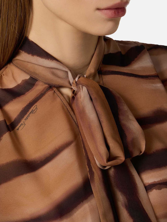 Damen Bluse Braun