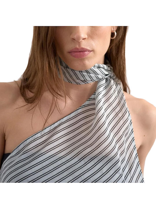 Women's Sleeveless Blouse with Neck Tie Black