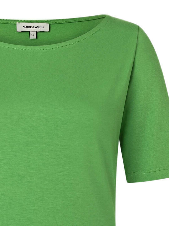 MORE & MORE Damen Bluse Grün