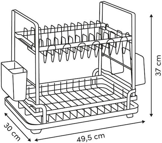 5Five Metallic Black Sink Strainer 49.5x30x37cm