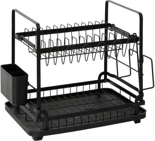 5Five Metallic Black Sink Strainer 49.5x30x37cm