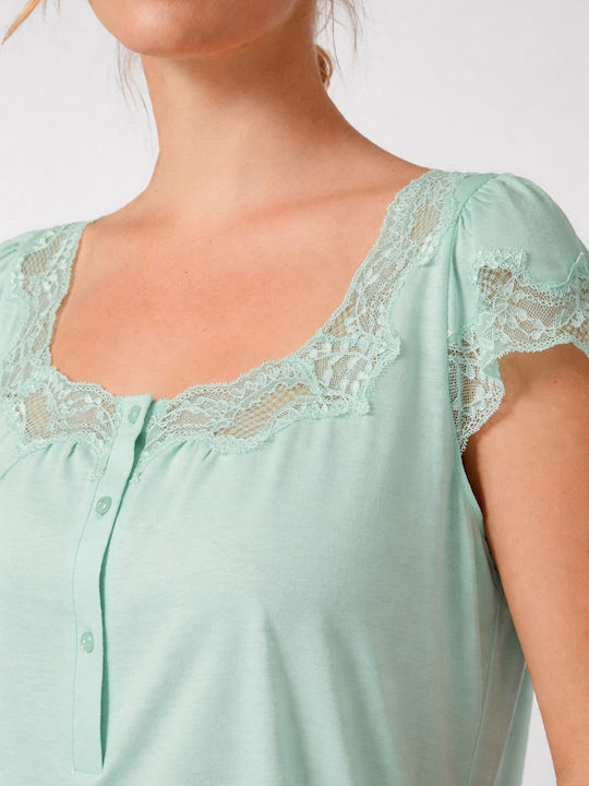 Pen-ky Summer Women's Nightgown Mint