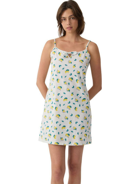 Minerva Summer Cotton Women's Gray Nightgown