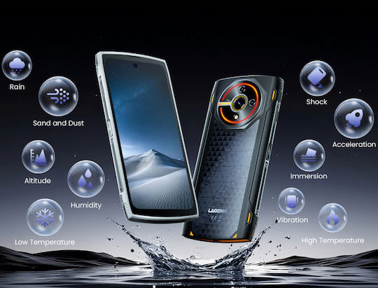 Egoboo Panther 2 Dual SIM (4/128GB) Ανθεκτικό Smartphone Μαύρο