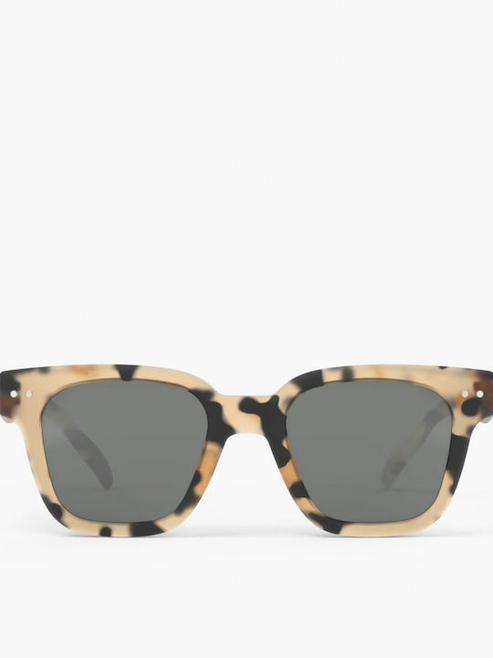 Izipizi #road Τετράγωνα Παιδικά Γυαλιά Ηλίου με Polarized Φακό Καφέ για 7-11 Ετών