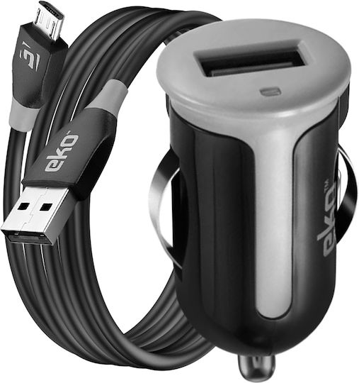 Eko 1a Zigarrenanzünder Ladegerät Pack 1m Mikro-USB Kabel Schwarz