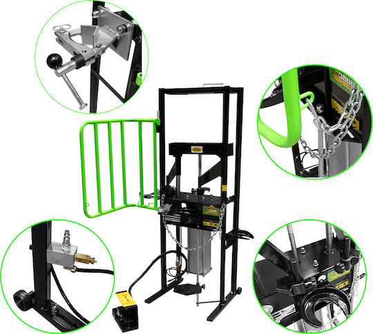 JBM Presă Pneumatică de Atelier cu Presiune Maximă de până la 1 Tonă